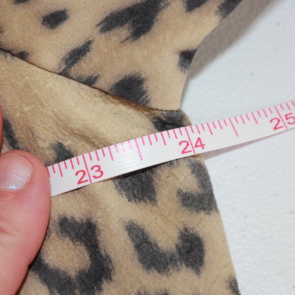 #258 Chico's Animal Print Leather Dress Jacket Size 3 (16) - Picture 6 of 10